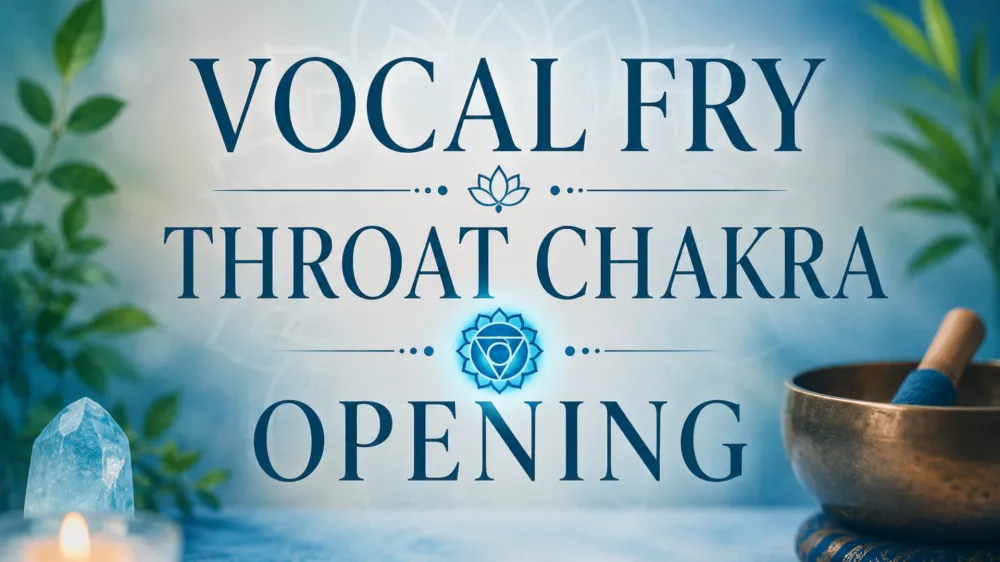 VOCAL FRY: THROAT CHAKRA OPENING